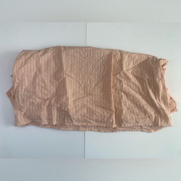 Anthropologie Ella Moss Brianne Peach Eyelet Flutter Sleeve Blouse Size Medium - Picture 4 of 12